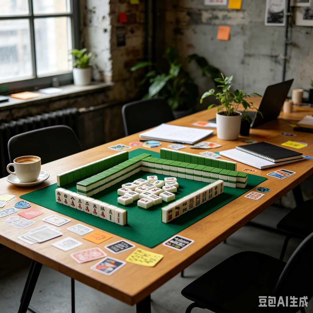 embossed mahjong set design